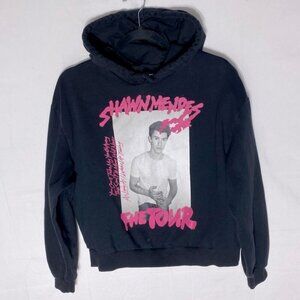 H&M Divided Black Pink Shawn Mendez Graphic Tour Sweatshirt Hoodie L